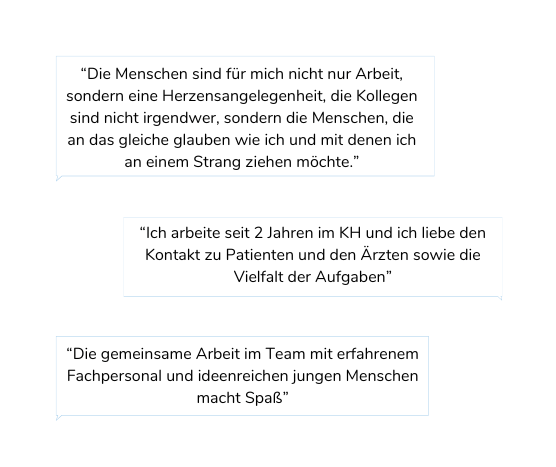 Zitate von Pflegekräften über Teamarbeit